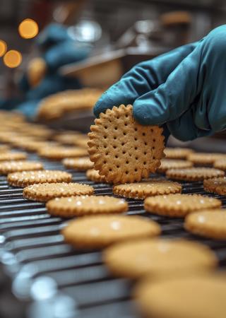 gloved-hand-placing-cookie-conveyor-belt-factory_0©magnific